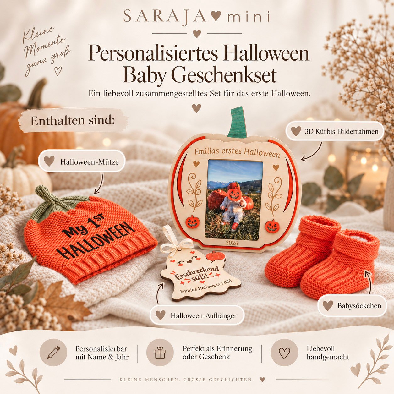Halloween Baby Set Infotafel